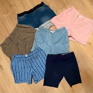 6 pairs girls shorts. Kids size 12/14